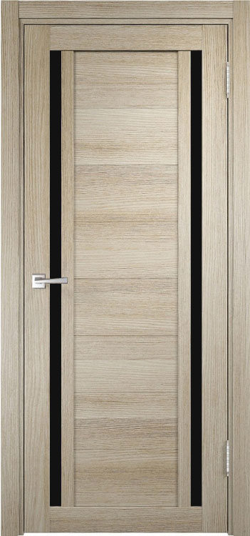 Фото Межкомнатная дверь Легенда Z-3 тон Кремовая лиственница Остекление Лакобель черное