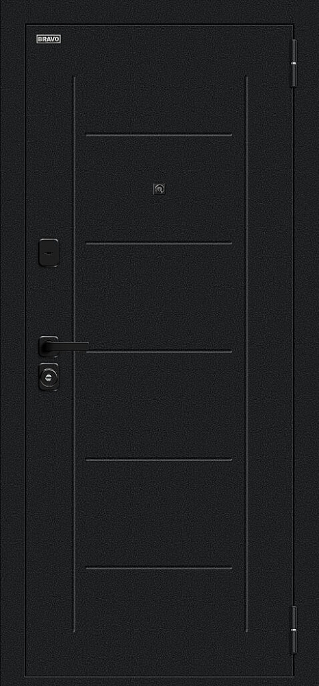 Дверь Борн/SBlack Букле черное/Wenge Melinga BR6185