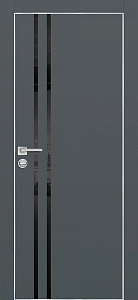 Товар Межкомнатная дверь ПХ-11  AL кромка с 4-х ст. Графит матовый