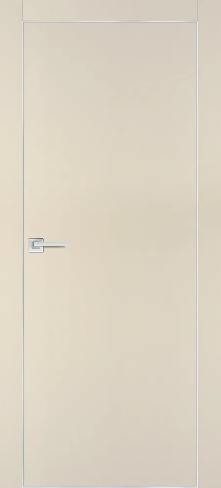 Межкомнатная дверь ПХ- 1 AL кромка с 4-х ст. Бежевый матовый